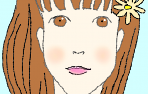 花かざりの女性 - ハヤシダ ヨウコ