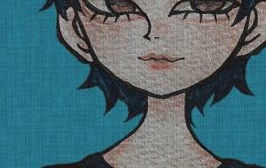 青髪短髪ガール - 黒越瑠香