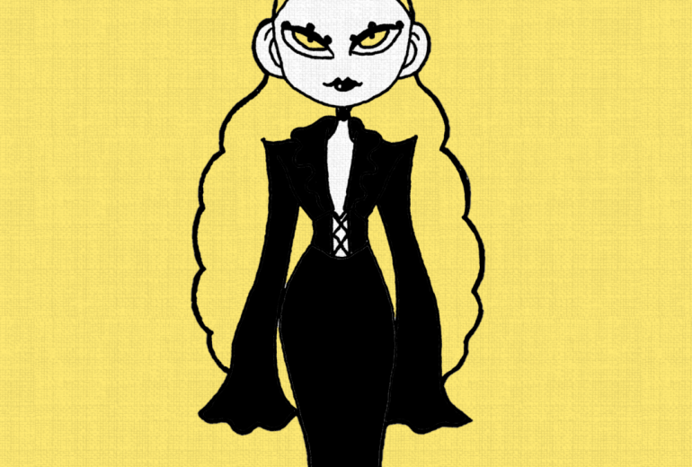黒のドレスの魔女