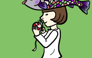 林檎を剥く女 - 水谷裕子