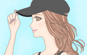 スポーティーな女性 - 桜雪