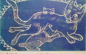 野良猫の親子 - 安河内はづき