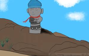 平和を祈る山のお地蔵さん - 来世