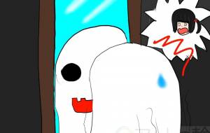 ハロウィンの着ぐるみ鏡を見てびっくり!! - 来世