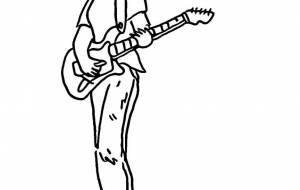 ギターを弾く少女 - 満月 とらのすけ