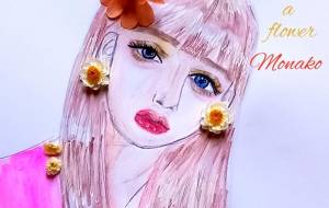 ドライフラワーと女子 - Flower stone kaila