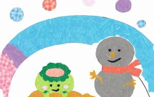 へのかっぱと雪だるま - もぐちゃん