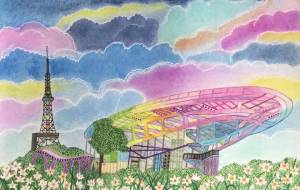 名古屋の久屋大通公園 - 赤﨑ゆみ子