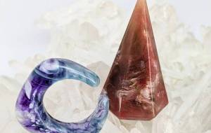 天然石をレジンで表現 - 宇宙くらげ