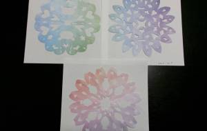 折り紙切り絵柄3 - 明紅葉