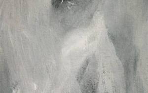 刹那、切々とふる鬼雪(現代写実的大和絵) - 真鍋哲地