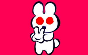 お餅を食べるconejo - 黒越瑠香