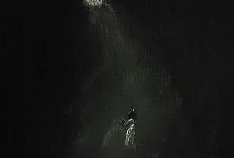 祈り母鬼（もう、力尽きそう絵画制作）