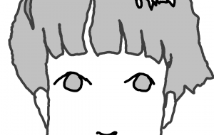 モノクロームの人物画 - ハヤシダ ヨウコ