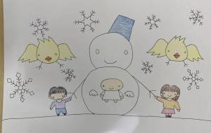 雪だるまと共に - 恵麻