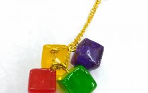 レジンキーホルダー - みかんの皮