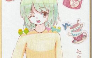 鳥さんと一緒の女の子 - 社容尊悟