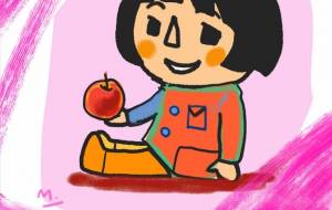 大きなりんごを、片手で持てるの。 - 万煉(まれん)