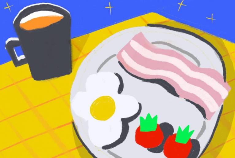 休日の朝食 - ベリー 