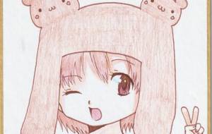 くまさんルックの女の子 くまさん帽子グッズ化希望!!!!!!! - 社容尊悟