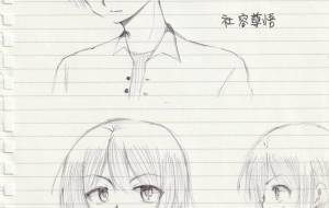 男の子 成長 ボールペン画 - 社容尊悟