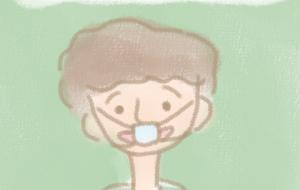 小さいマスクをしたひと - まかろんちゃん