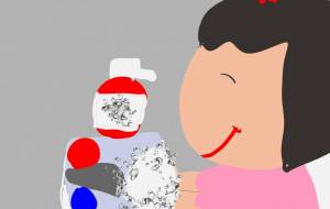 手をきれいに - 小林沙和