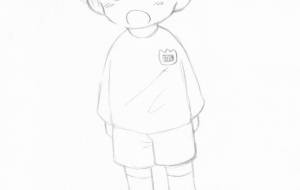 幼稚園児 ゆうじ シャーペンイラスト - 社容尊悟