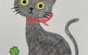 黒猫とりんご - haRumi/.