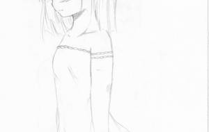 女の子 シャーペンイラスト - 社容尊悟