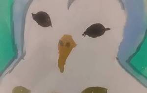 フクロウと薔薇 - サオリ