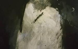 暗黒アクリルスクラッチアート作品魔王 - 真鍋哲地