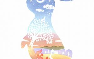 うさぎと夕焼け景色 - fleurlien