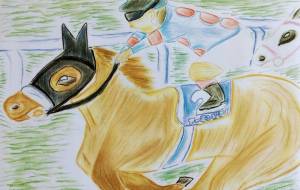 駆け抜ける競走馬 - カノア