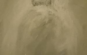 指先絵画、父さん陽向ぼっこ - 真鍋哲地