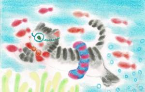 泳ぐねこ・・ちょっと旅へ・・ - naomi