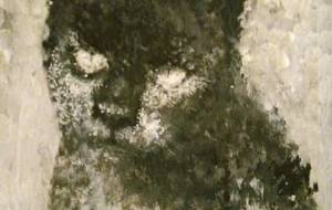 黒猫点描アート(キミはお母さんに逢いたいとミャーミャー泣いてる) - 真鍋哲地