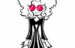 赤のサングラスのレディ - 黒越瑠香