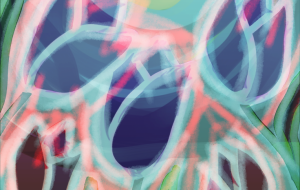 闘志を燃やすチューリップ - 西原永恵