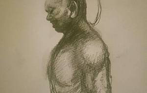 仁王像、写実デッサンシリーズ - 真鍋哲地