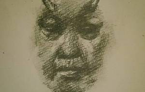 視覚障がい者の尊い鬼(鬼母さんの微笑み、彼には見える) - 真鍋哲地