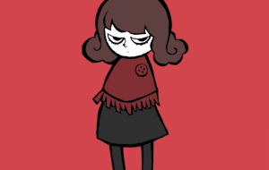 赤のポンチョのレディ - 黒越瑠香