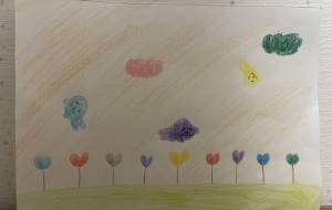 ハートの花とアザラシ - りんごーる