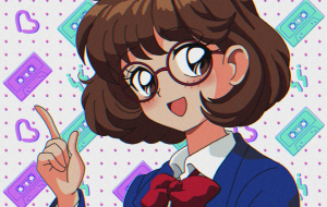 眼鏡の女の子 90年代風 制服 - ♢k_edge♢