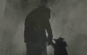 河童の親子、平和の夕暮れ家に帰ろう(日常) - 真鍋哲地