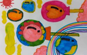 風船 - すみっこさん