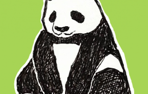 座るパンダ - ムナ
