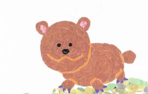 のんびりしたクマ - もぐちゃん