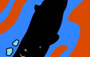 百獣ポストカード(マッコウクジラ) - シマハイエナ