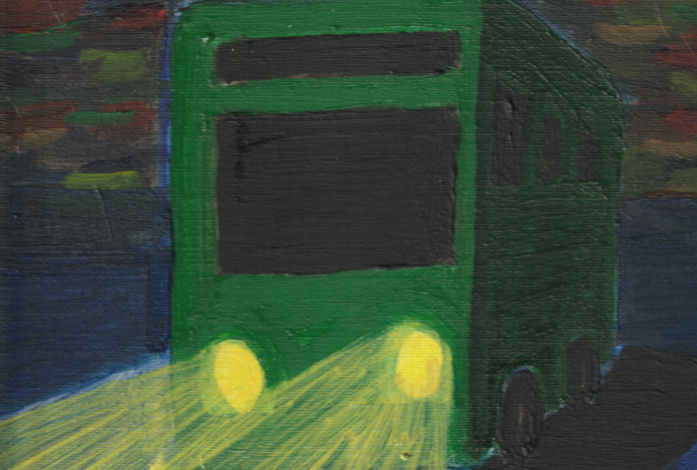 ｢夜バス｣のための表紙絵